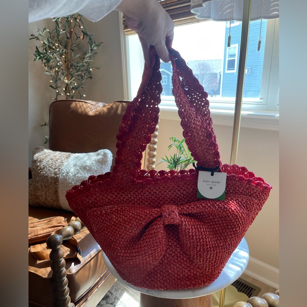 NWT Kate Spade for Target bow purse burnt orange and red